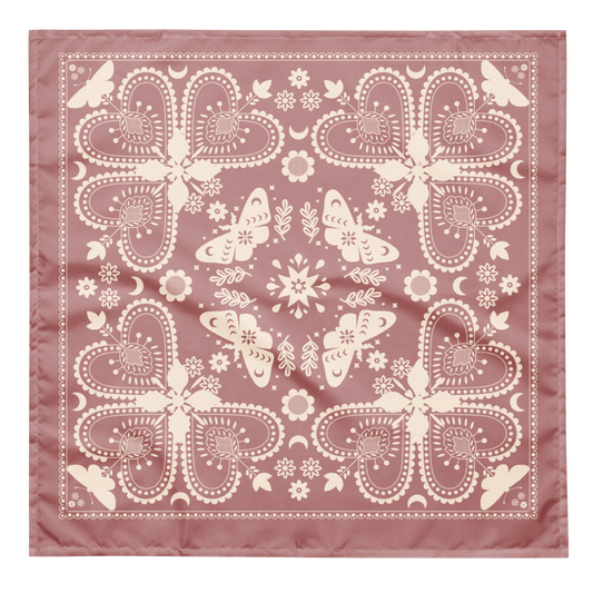 Rose Mariposa Bandana