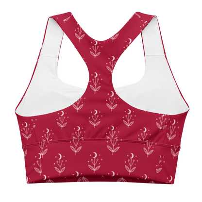 Red Serpent Longline Sports Bra