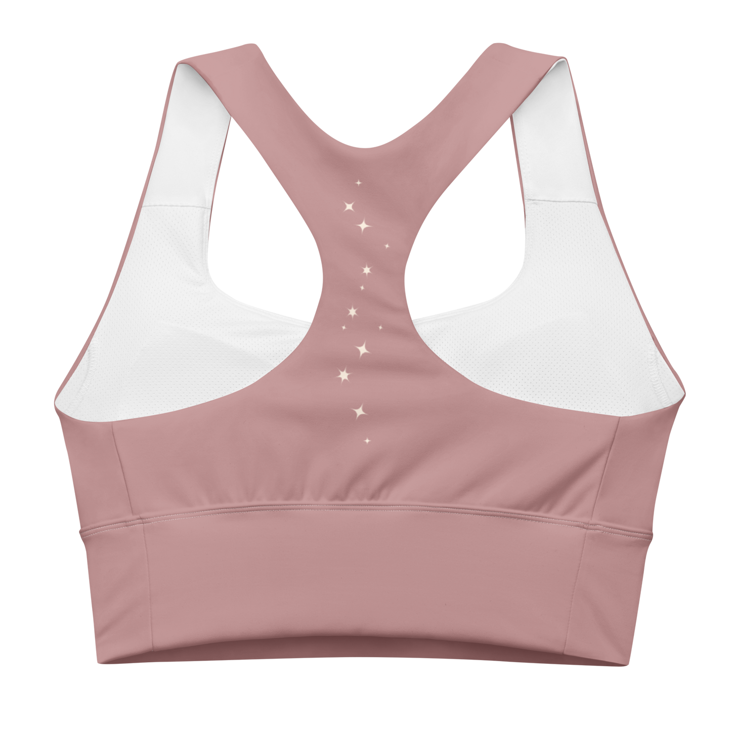 Rose Mariposa Longline Sports Bra