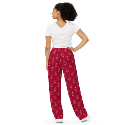 Red Luna Wide Leg Pants