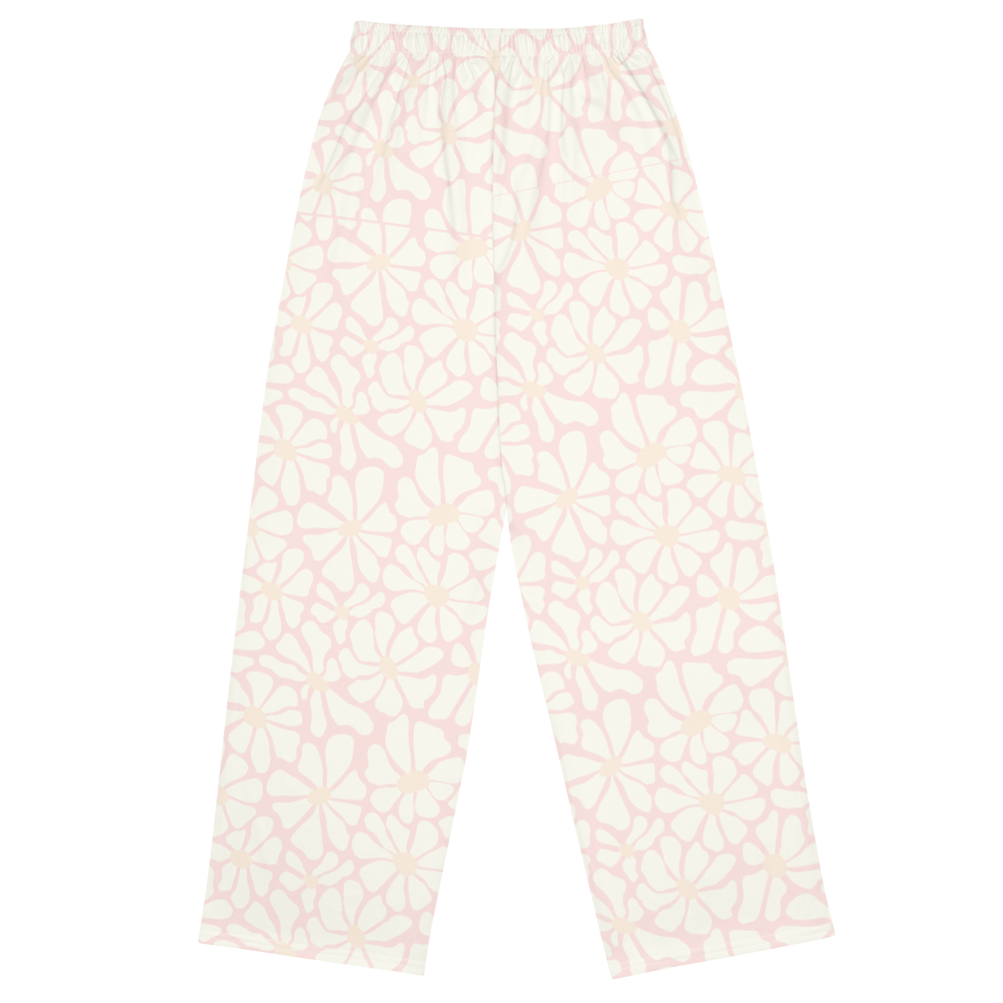 Pink Daisy Wide Leg Pants