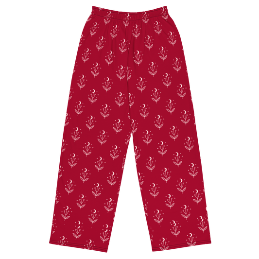 Red Luna Wide Leg Pants