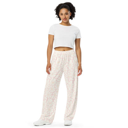 Pink Daisy Wide Leg Pants