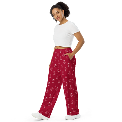 Red Luna Wide Leg Pants