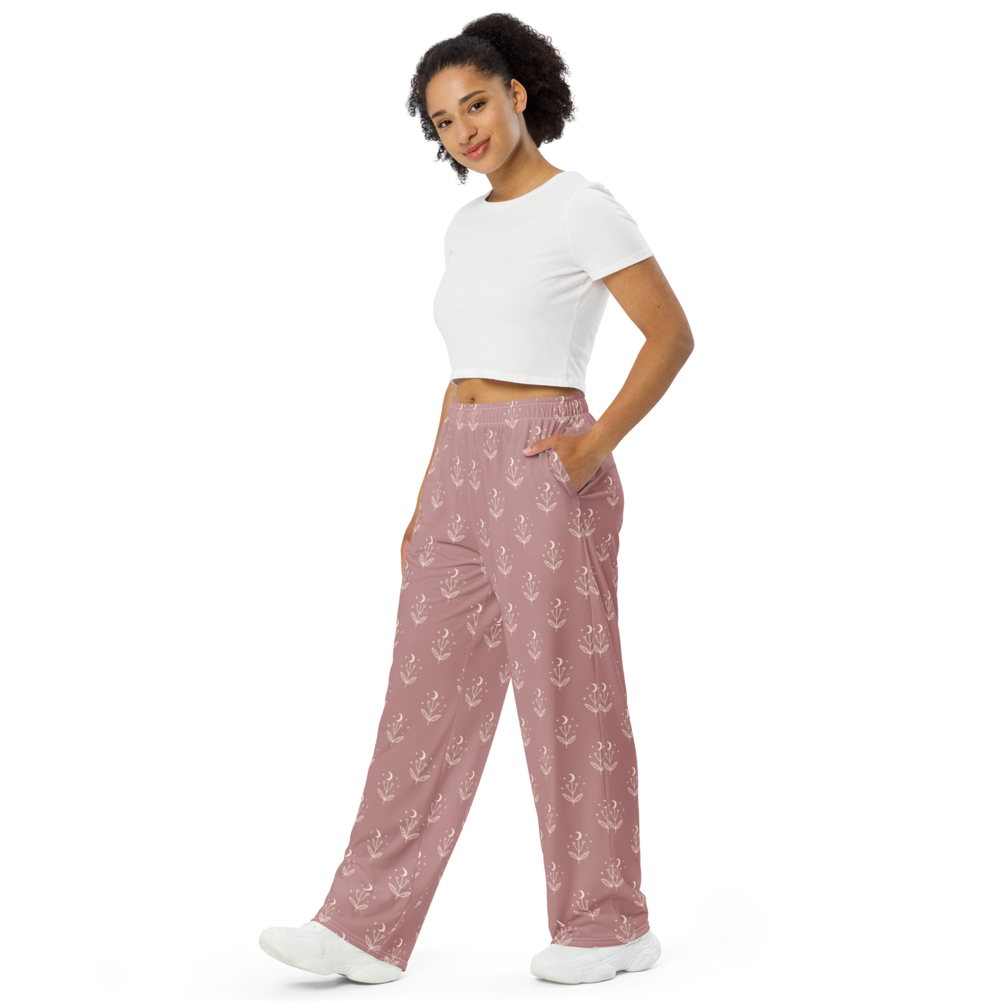 Rose Luna Wide Leg Pants