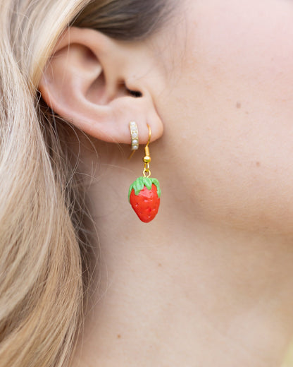 Strawberry Earrings Coquette Aesthetic Gifts Fairy Core Jewelry Strawberry Lover Gift Strawberry Style Food Jewelry Fairycore uniqueearrings