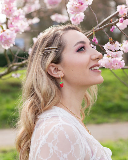 Strawberry Earrings Coquette Aesthetic Gifts Fairy Core Jewelry Strawberry Lover Gift Strawberry Style Food Jewelry Fairycore uniqueearrings