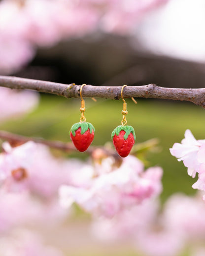 Strawberry Earrings Coquette Aesthetic Gifts Fairy Core Jewelry Strawberry Lover Gift Strawberry Style Food Jewelry Fairycore uniqueearrings